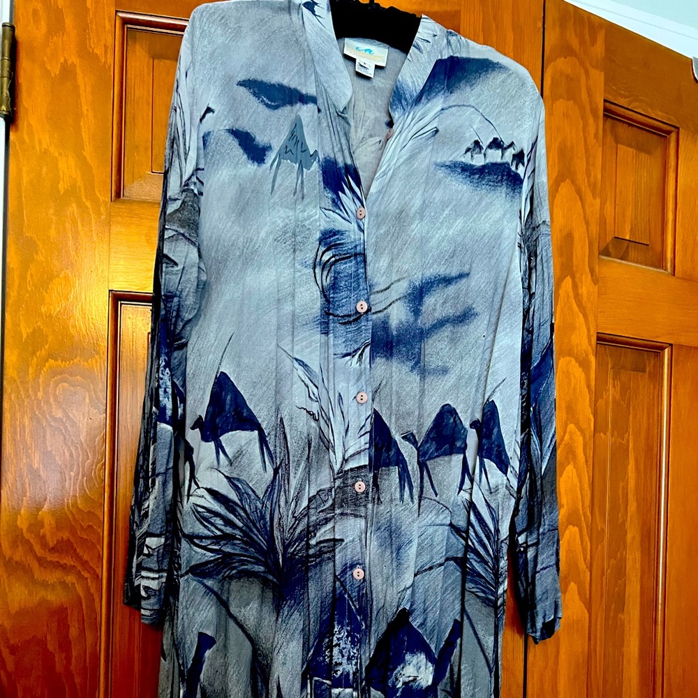 Lightweight beach coverup or bathrobe, bought at Mandalay Bay Las Vegas.
